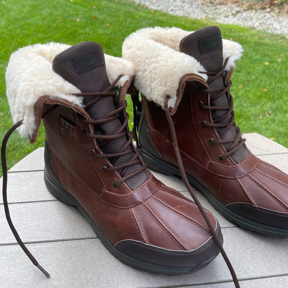 Ugg Rudyard Leather Waterproof Boot - Men’s Size 12